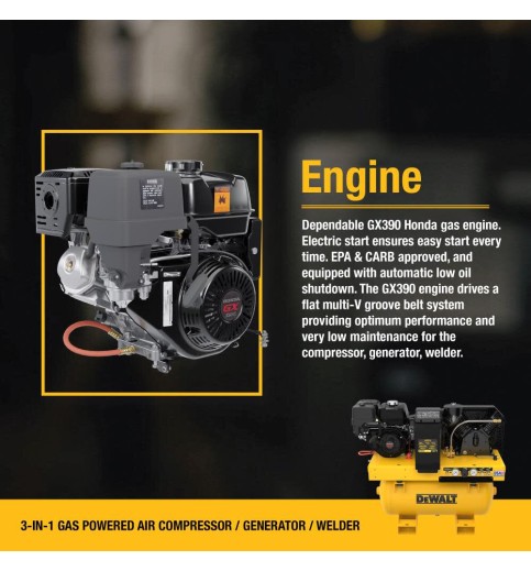 DEWALT 3-in-1 Air Compressor/Generator/Welder DEWALT 3-in-1 Air Compressor/Generator/Welder