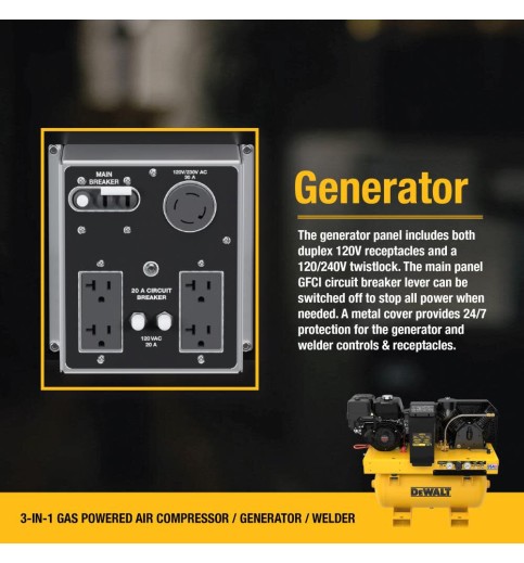 DEWALT 3-in-1 Air Compressor/Generator/Welder DEWALT 3-in-1 Air Compressor/Generator/Welder