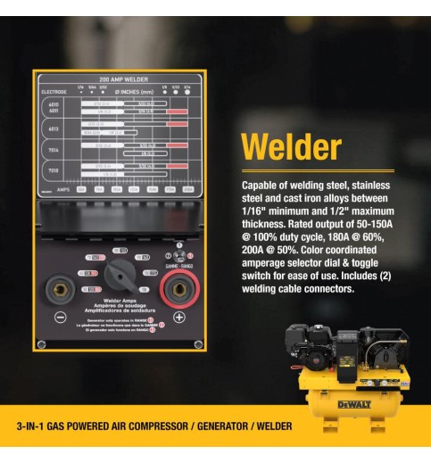 DEWALT 3-in-1 Air Compressor/Generator/Welder DEWALT 3-in-1 Air Compressor/Generator/Welder