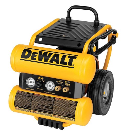 DEWALT Heavy-Duty 1.1 HP 4 Gallon Electric Air Compressor (D55154) DEWALT Heavy-Duty 1.1 HP 4 Gallon Electric Air Compressor (D55154)