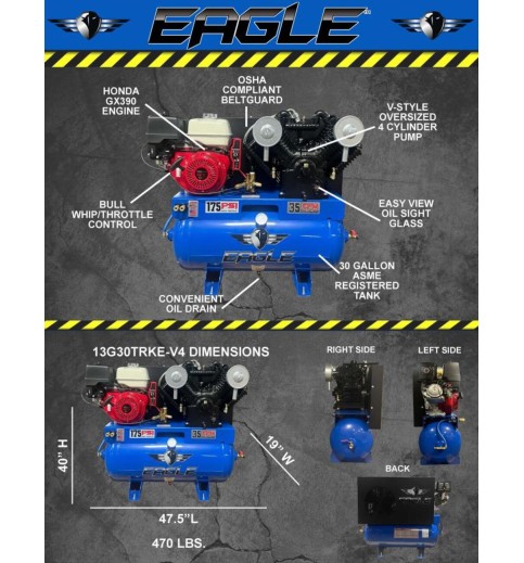 Eagle Compressor 30 Gallon Air Compressor Truck Mount Eagle Compressor 30 Gallon Air Compressor Truck Mount