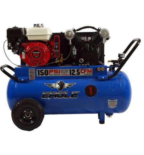 Eagle Compressor Portable Gas Air Compressor 5.5HP 25 Gallon