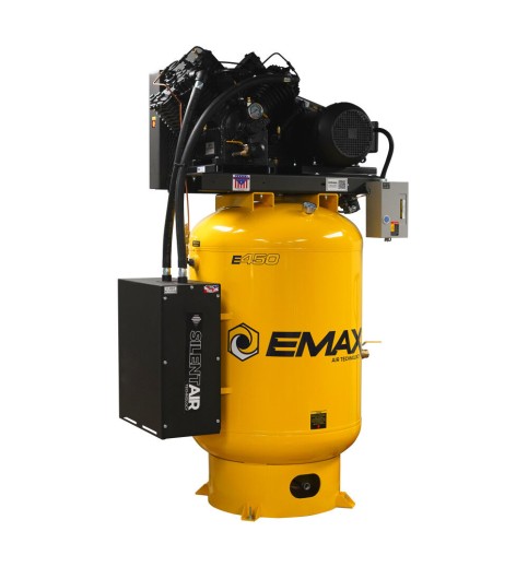 EMAX 208V 10HP 3PH 120 Gallon Vertical Air Compressor