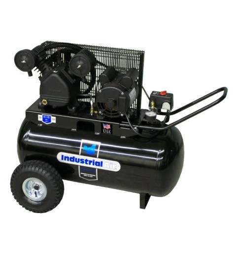 Industrial Air Compressor 20 Gallon 1.6 HP Portable Cast Iron Belt Drive