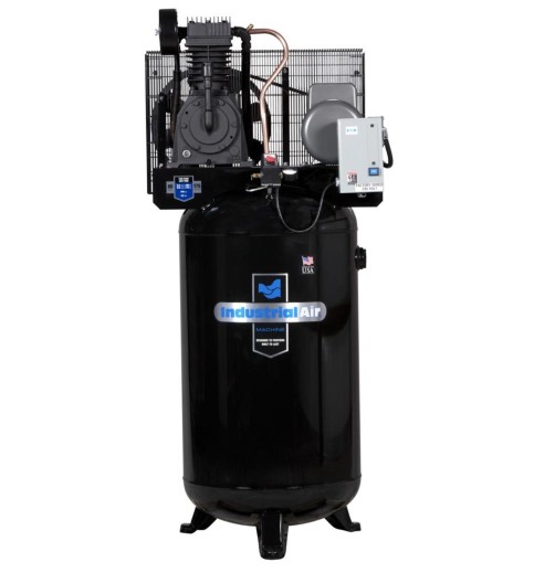 Industrial Air Compressor 5 HP 80 Gallon 2 Stage Cast Iron Industrial Air Compressor 5 HP 80 Gallon 2 Stage Cast Iron