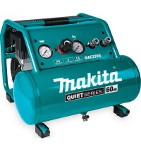 Makita Quiet Series 1-1/2 HP 3 Gallon Oil-Free Electric Air Compressor