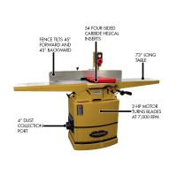 Powermatic 60HH 8in Jointer 2HP 1PH with Heli