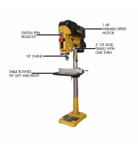Powermatic PM2800B Drill Press 1HP 115/230V 1PH