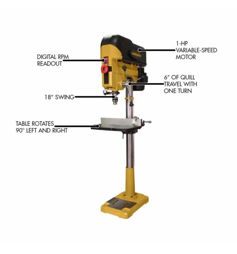 Powermatic PM2800B Drill Press 1HP 115/230V 1PH