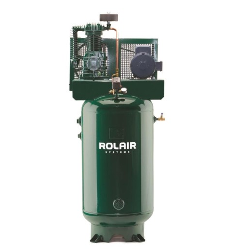 Rolair 5 HP (230V 1-Ph) 15.3 CFM@175PSI Vertical 80 Gall Compressor Rolair 5 HP (230V 1-Ph) 15.3 CFM@175PSI Vertical 80 Gall Compressor