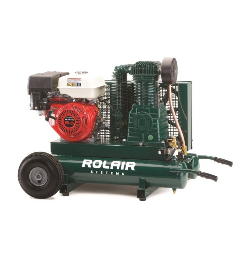 Rolair 9HP Honda 20.1 CFM@90PSI 9 Gallon Twin Tank Compressor with Electric Start Rolair 9HP Honda 20.1 CFM@90PSI 9 Gallon Twin Tank Compressor with Electric Start